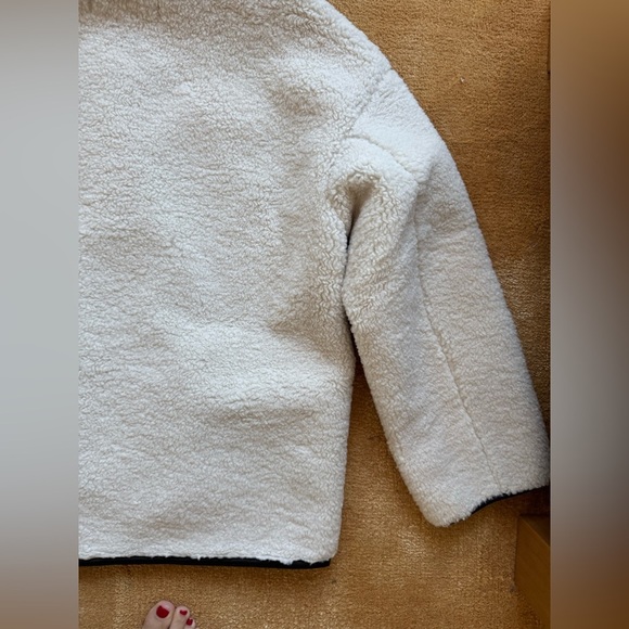 🎄NWT 4th & Reckless exclusive button detail faux shearling jacket in cream - Picture 10 of 11